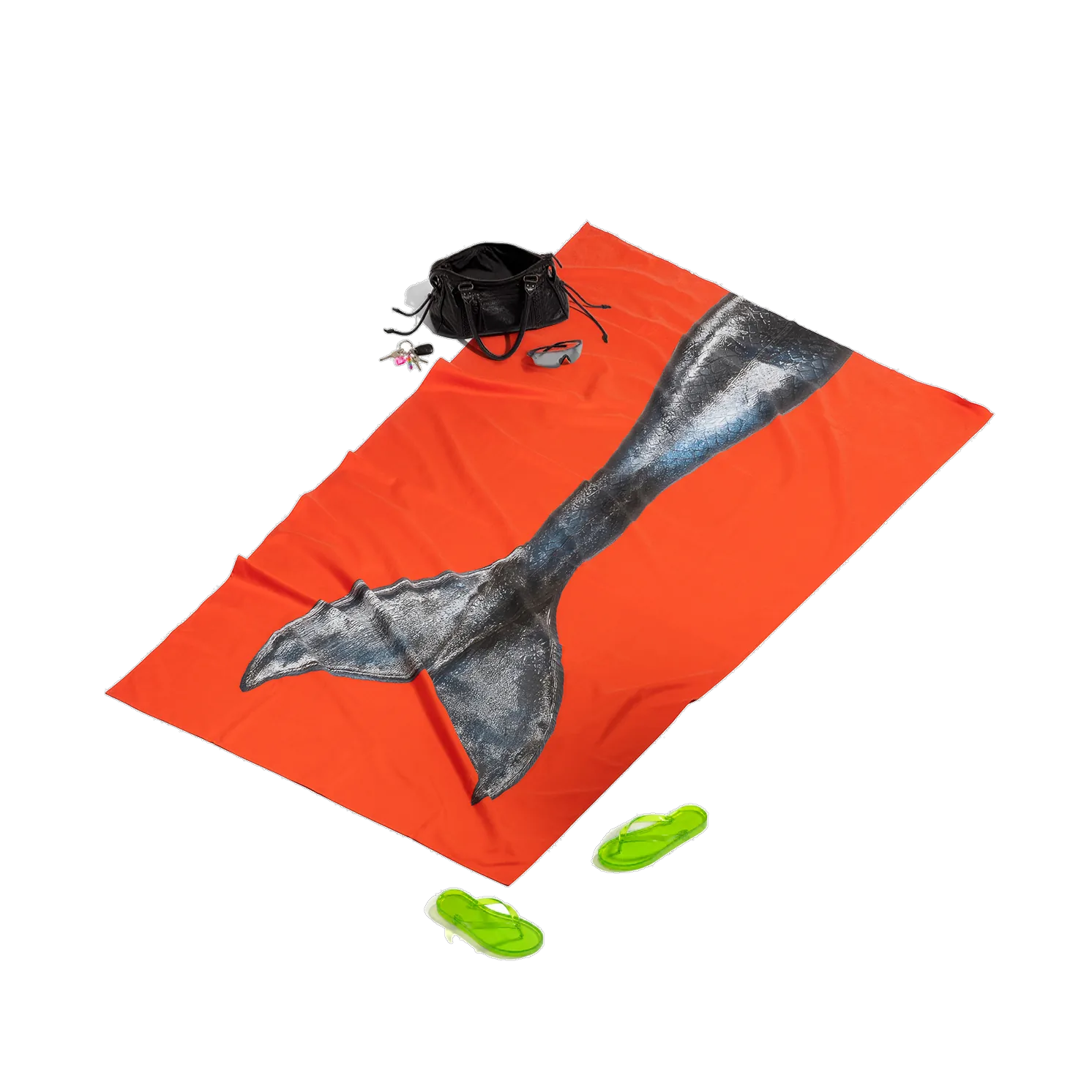 LOWPOLY-06 — LOWPOLY beach towel, editorial look