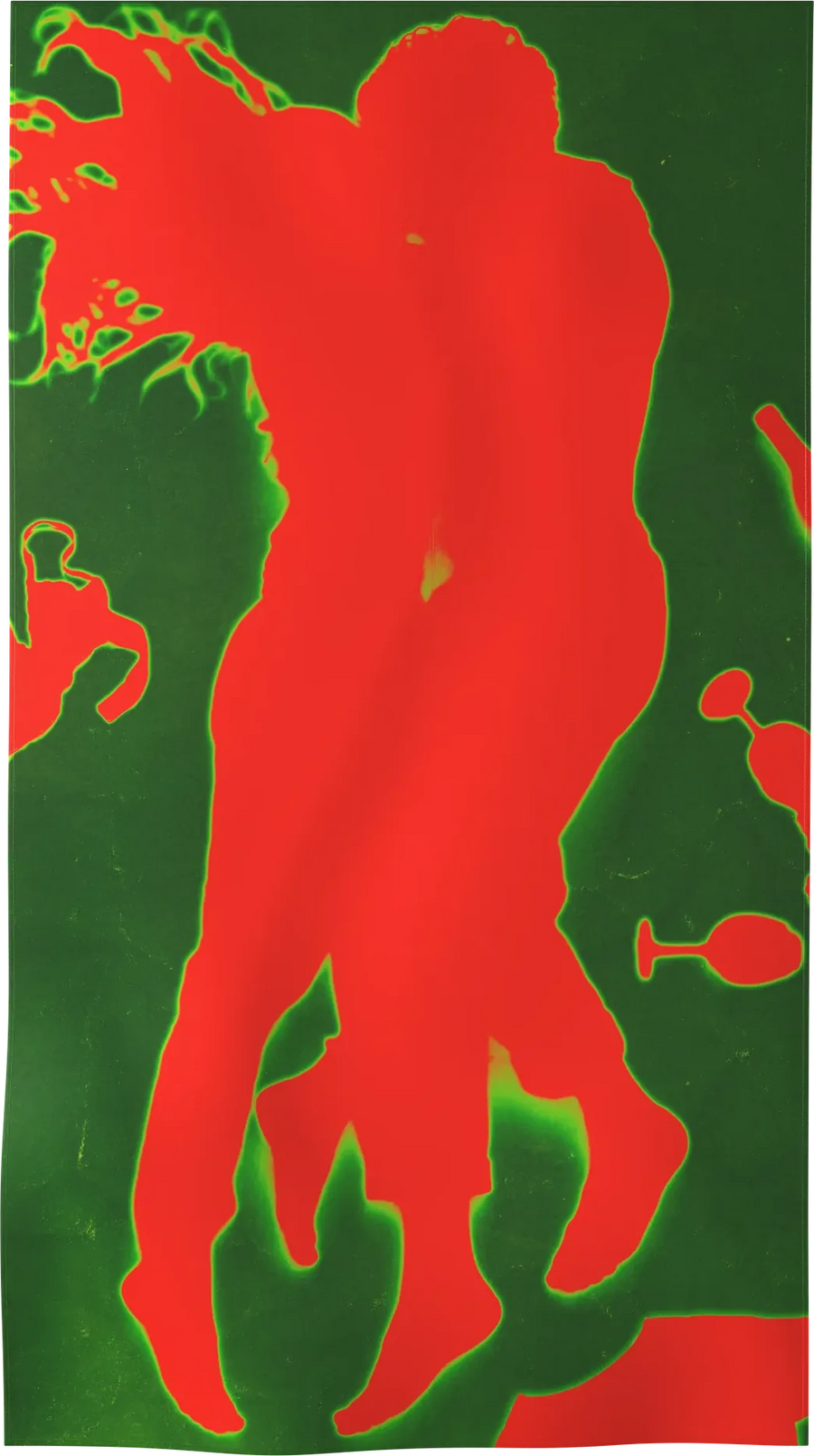CYANO-03 — CYANOTYPE beach towel, recto, L