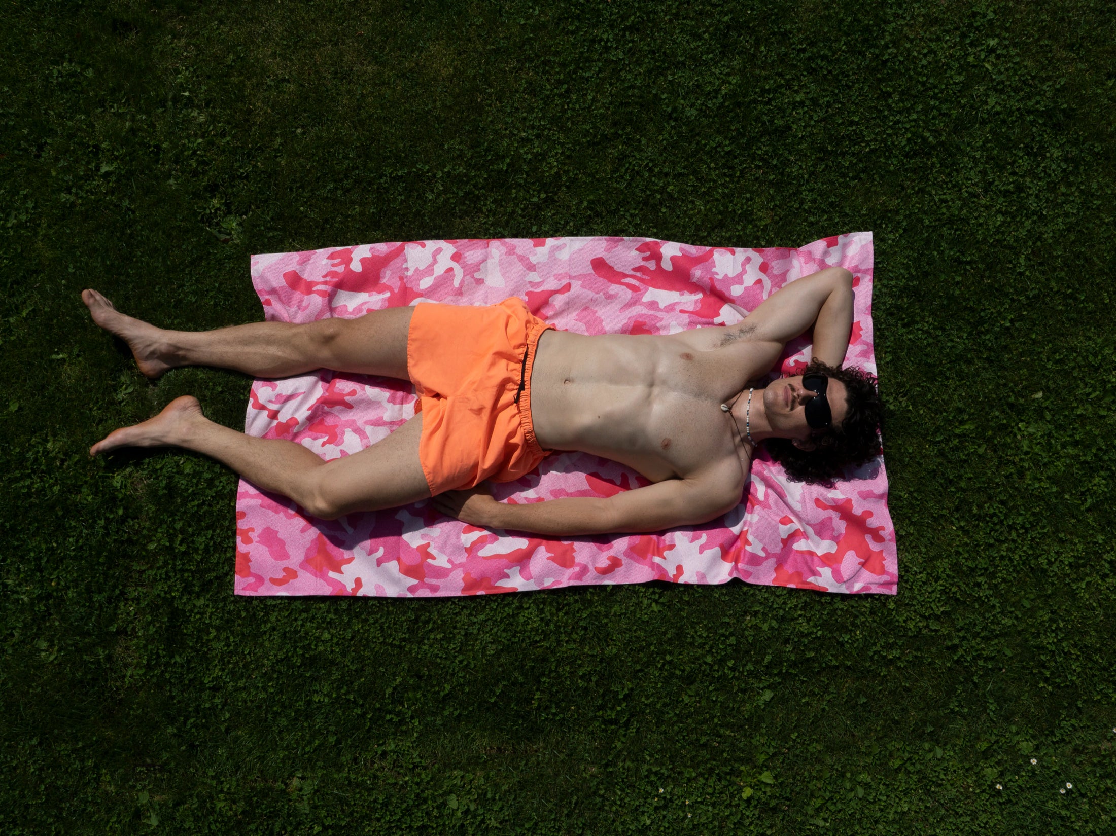 3SQM XL microfiber beach towel editorial photograph