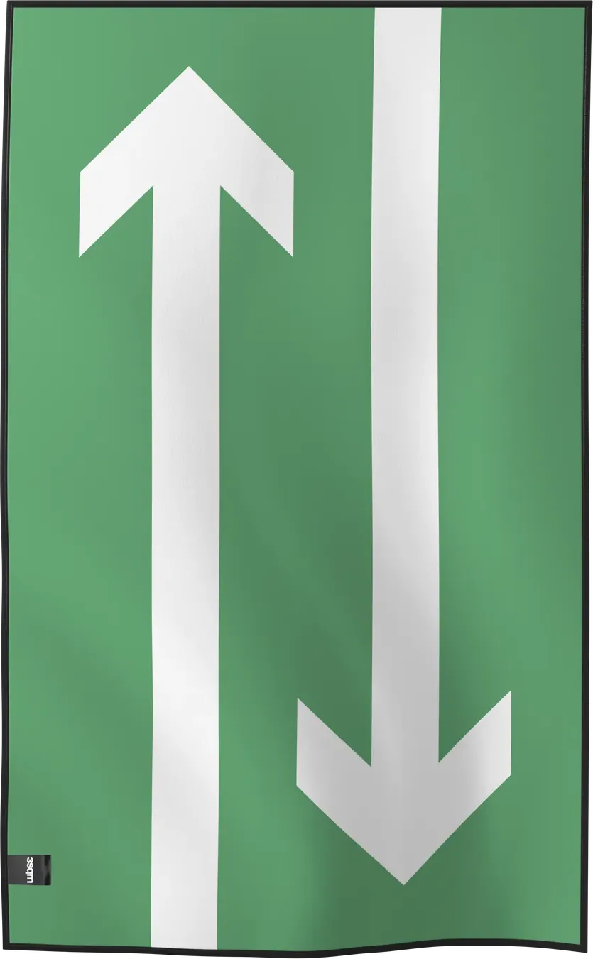 EXIT-01 — EXIT beach towel, verso, M