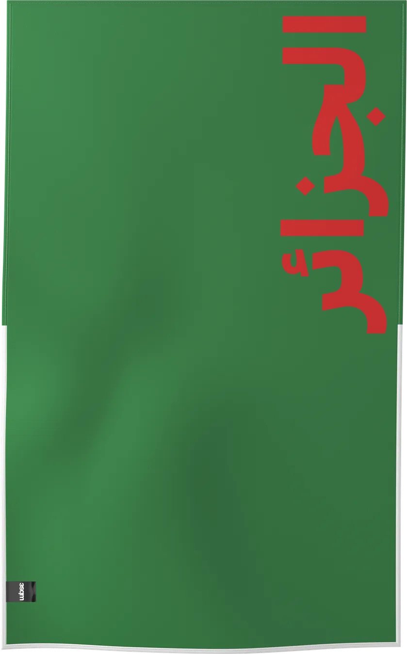 DZA — FLAGS beach towel, verso, M