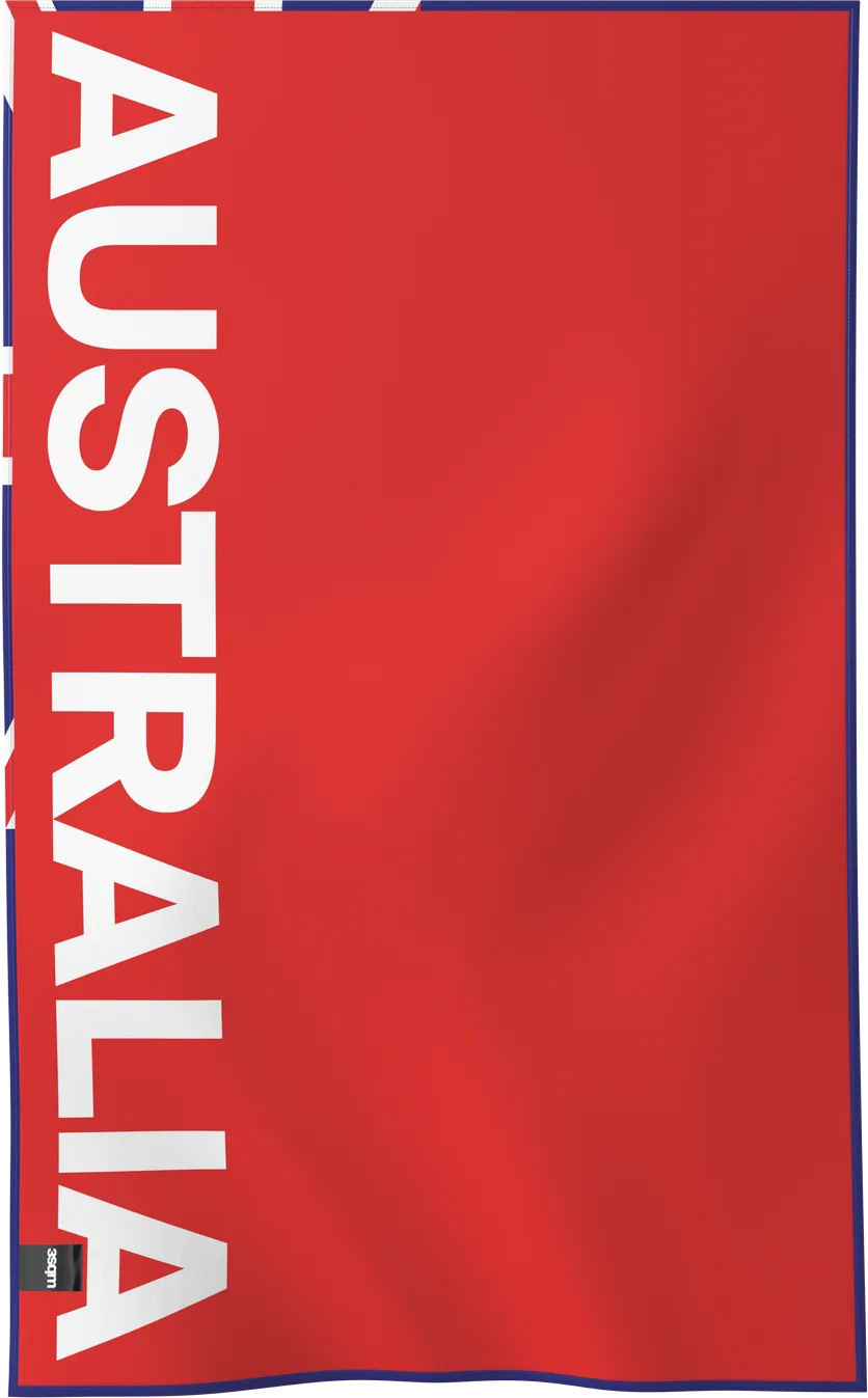 AUS — FLAGS beach towel, verso, M