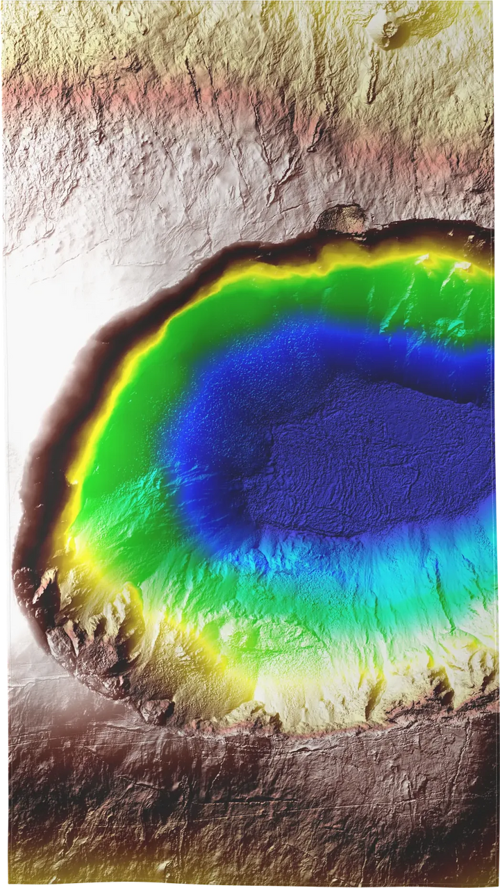 LIDAR-01 — LIDAR beach towel, L