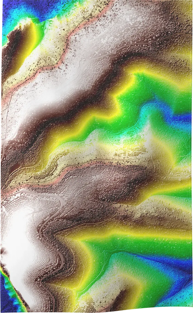 LIDAR-02 — LIDAR beach towel, M