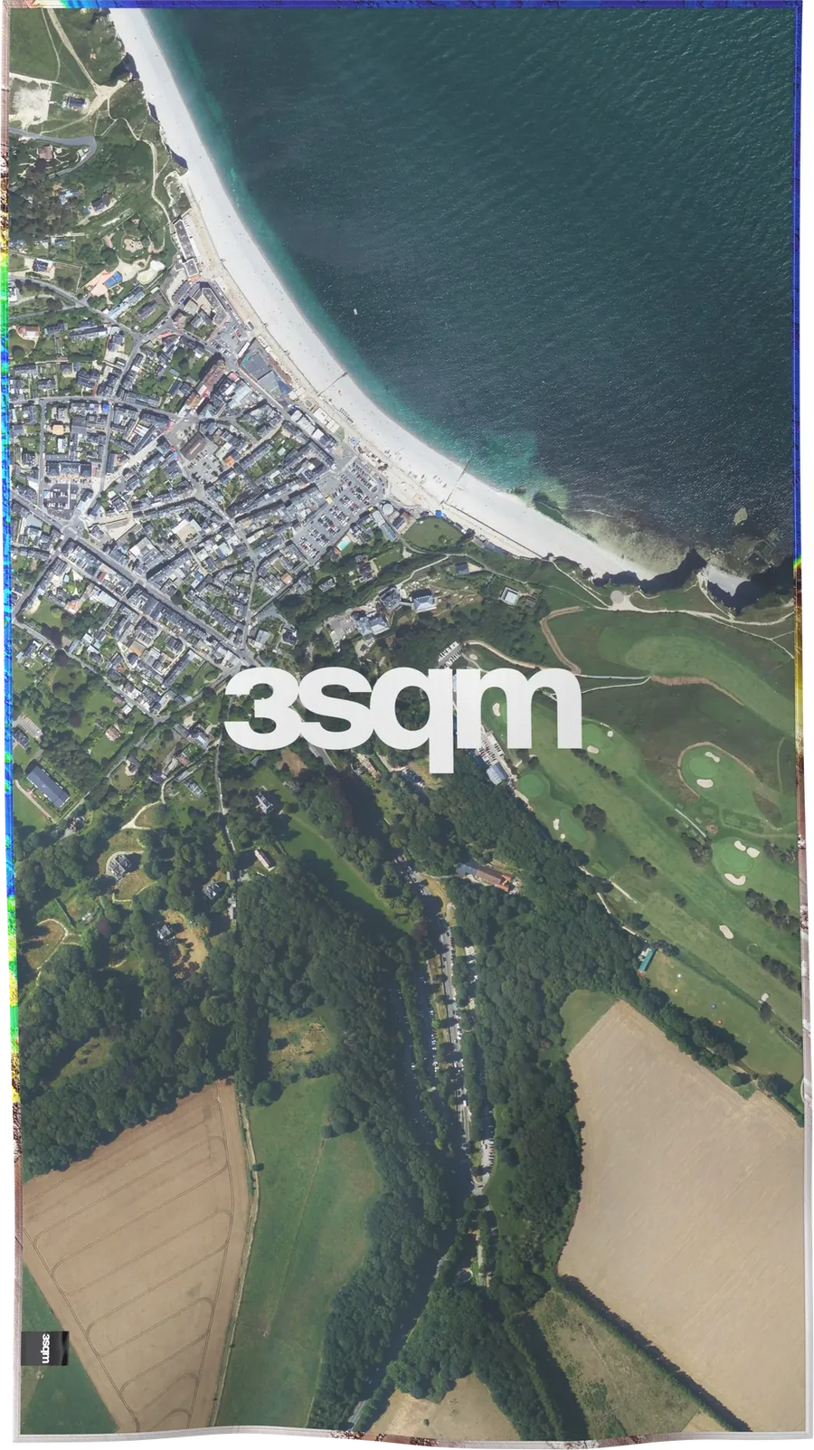 LIDAR-04 — LIDAR beach towel, verso, L