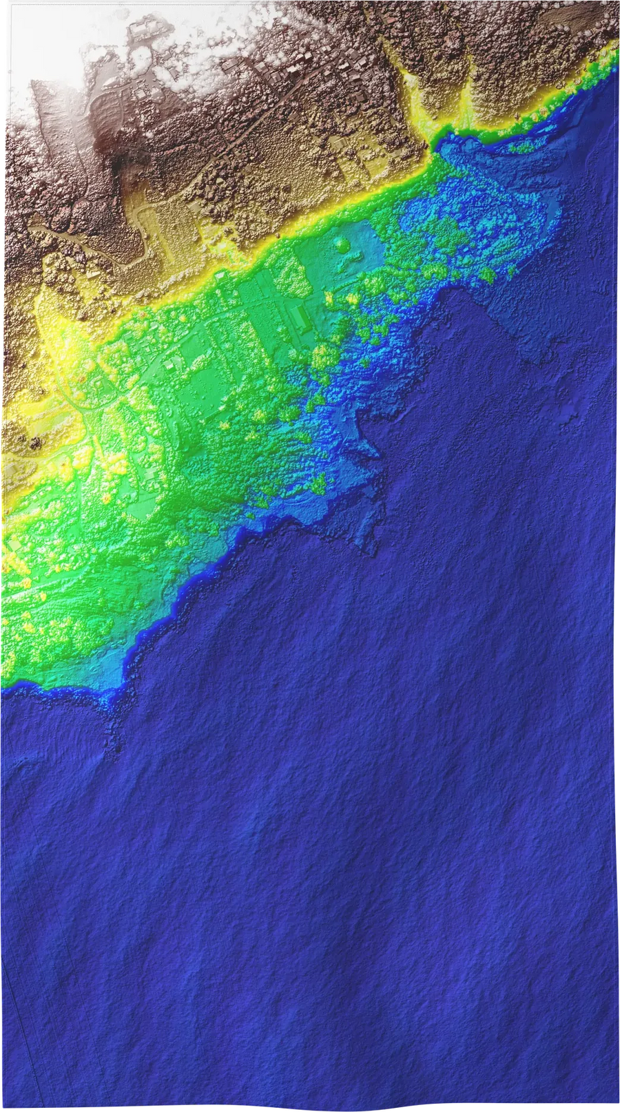 LIDAR-05 — LIDAR beach towel, recto, L