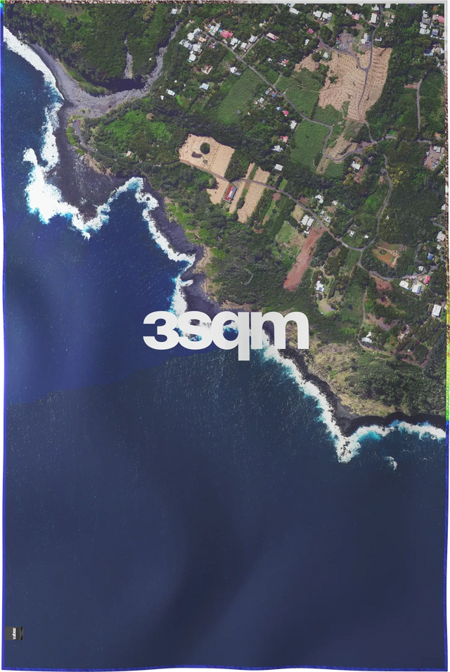 LIDAR-05 — LIDAR beach towel, XL