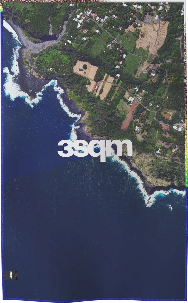 LIDAR-05 — LIDAR beach towel, M