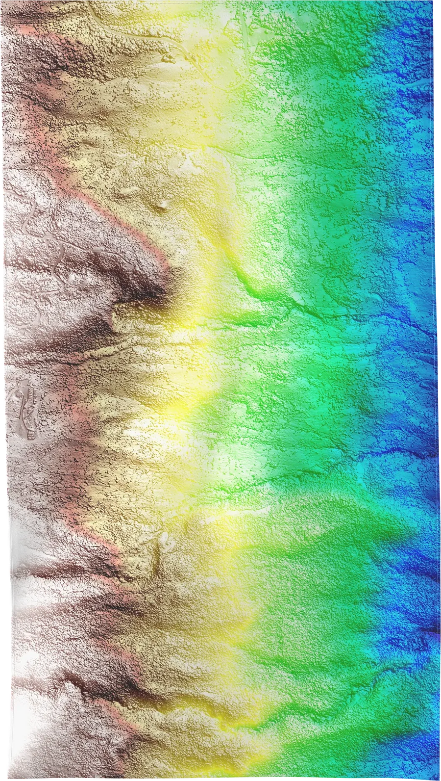LIDAR-06 — LIDAR beach towel, recto, L