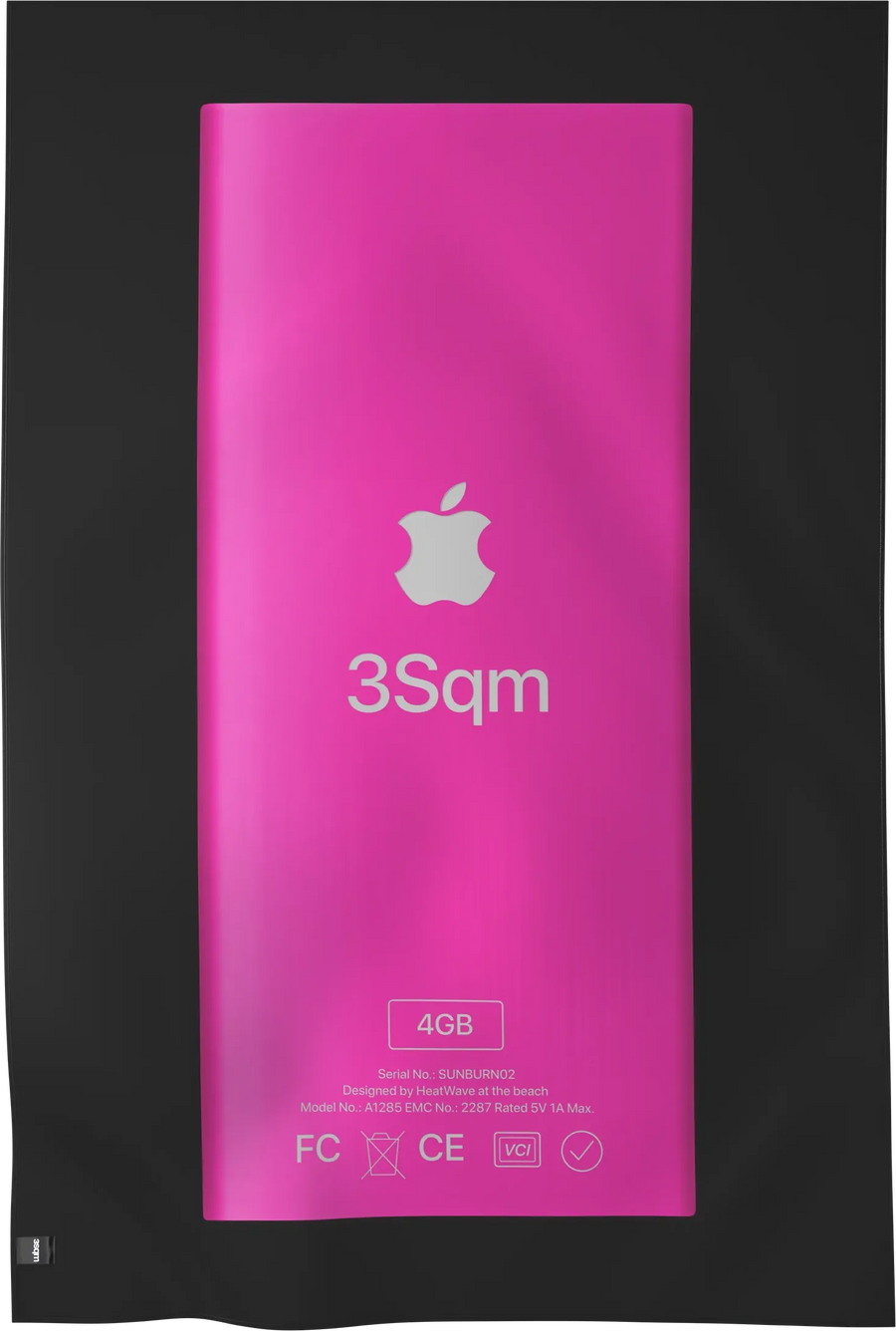 MP3-B02 — MP3 beach towel, verso, XL
