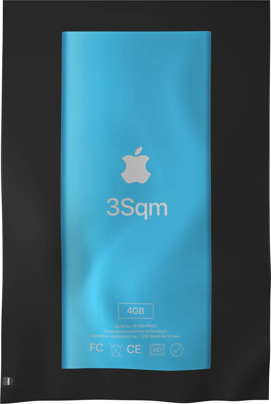 MP3-B03 — MP3 beach towel, verso, XL