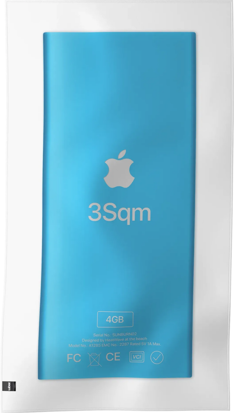 MP3-W03 — MP3 beach towel, verso, L