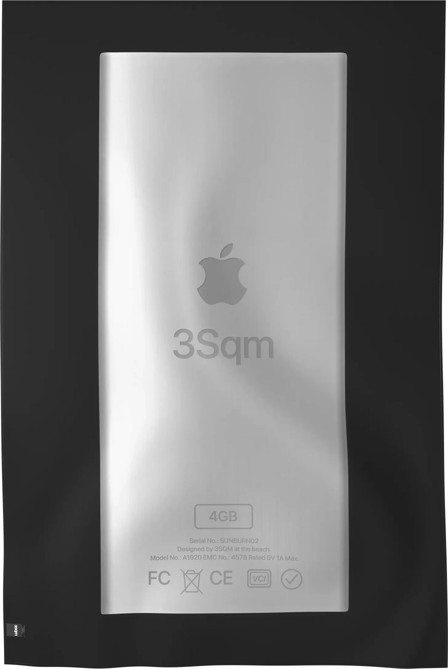 MP3-B04 — MP3 beach towel, verso, XL