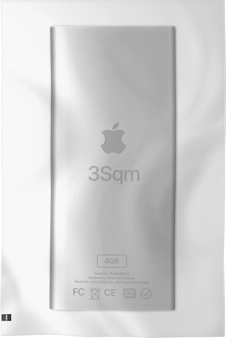 MP3-W04 — MP3 beach towel, verso, XL