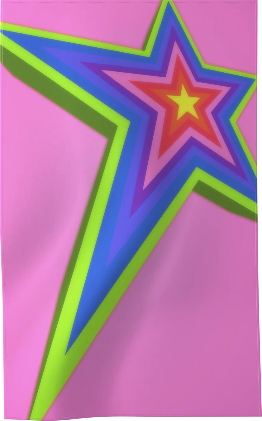 STARS-01 — STARS beach towel, recto, M