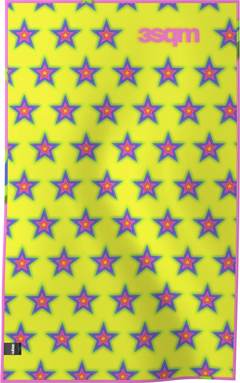 STARS-01 — STARS beach towel, verso, M