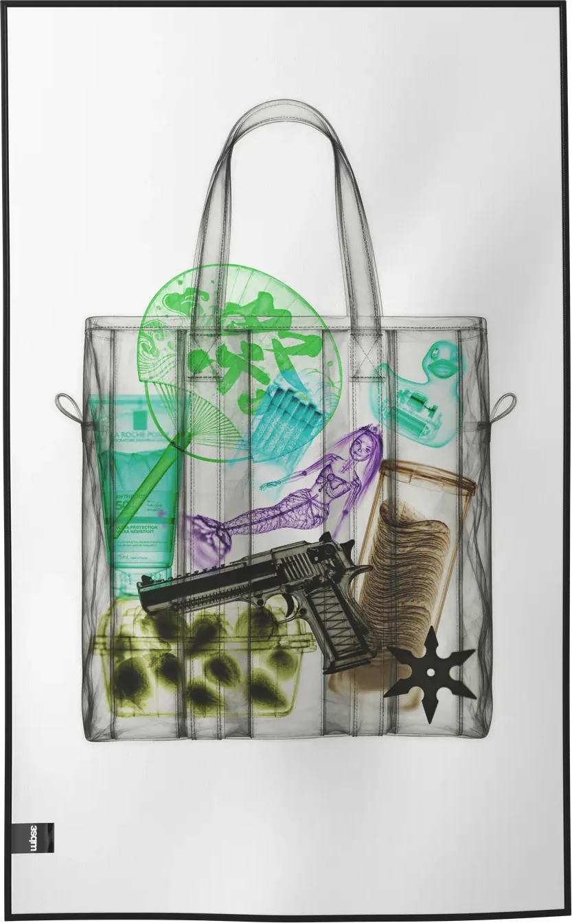 XRAY-01 — X-RAY beach towel, verso, M