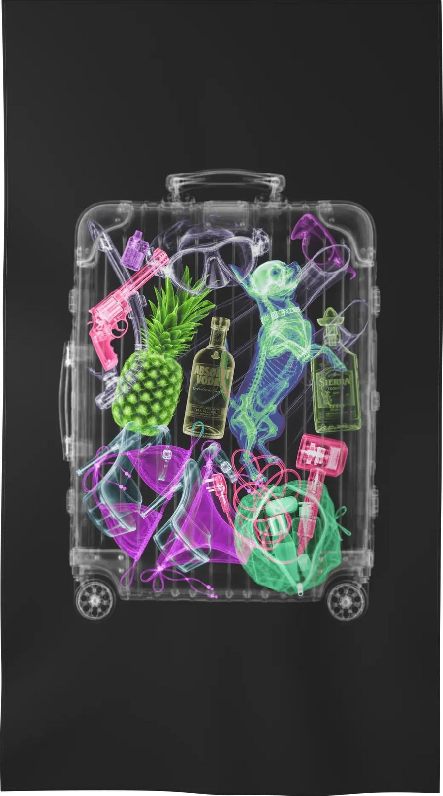 XRAY-03 — X-RAY beach towel, recto, L