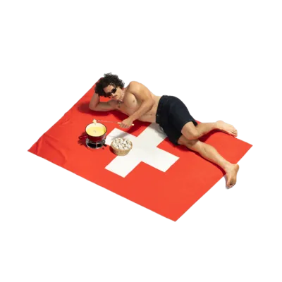 CHE — FLAGS beach towel, XL, editorial look