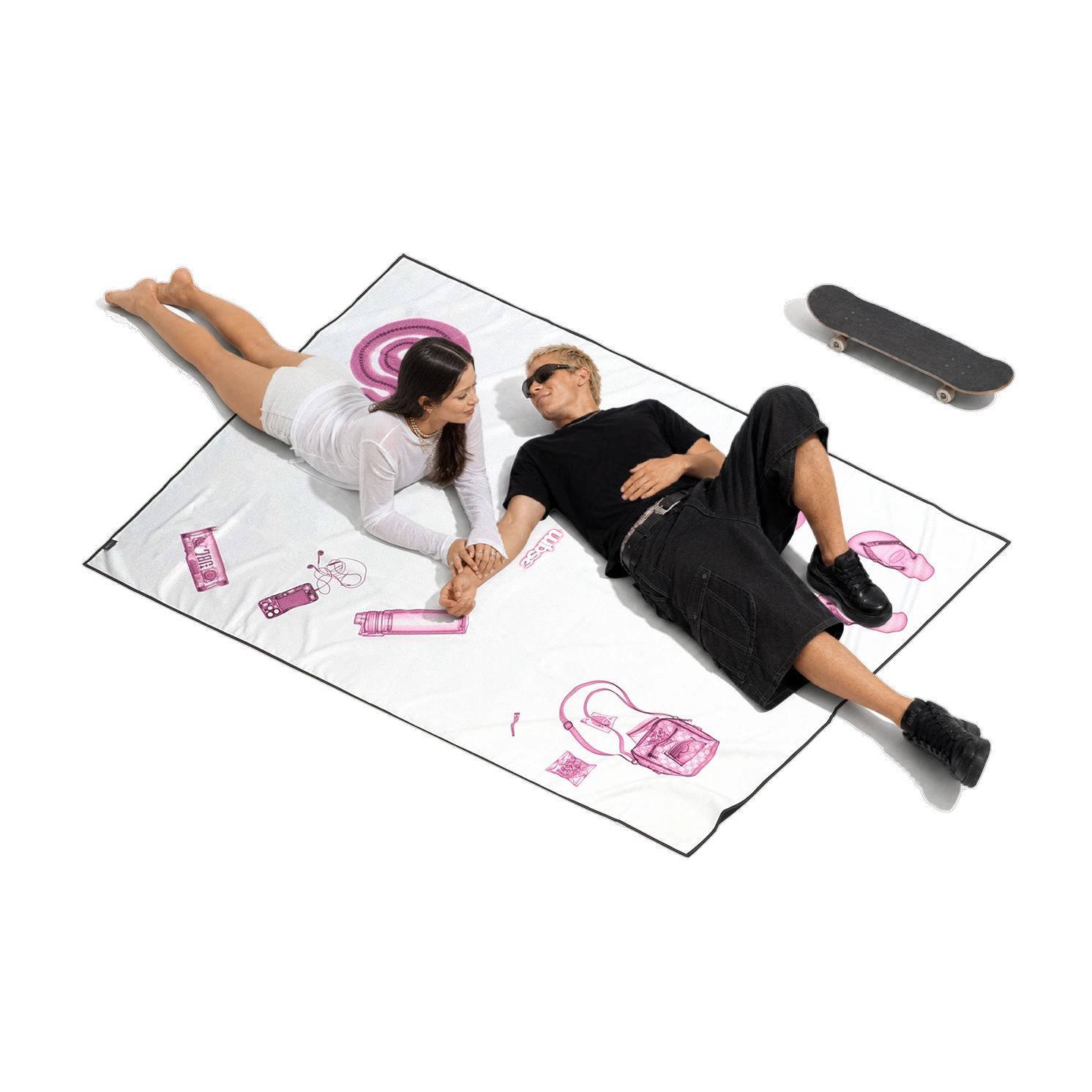 XRAY-02 — X-RAY beach towel, editorial look