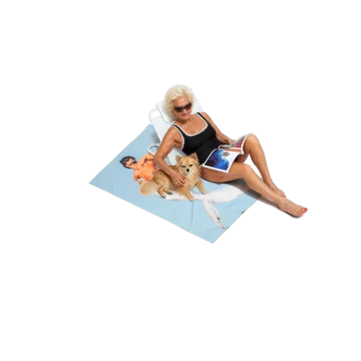 LOWPOLY-05 — LOWPOLY beach towel, M, editorial look