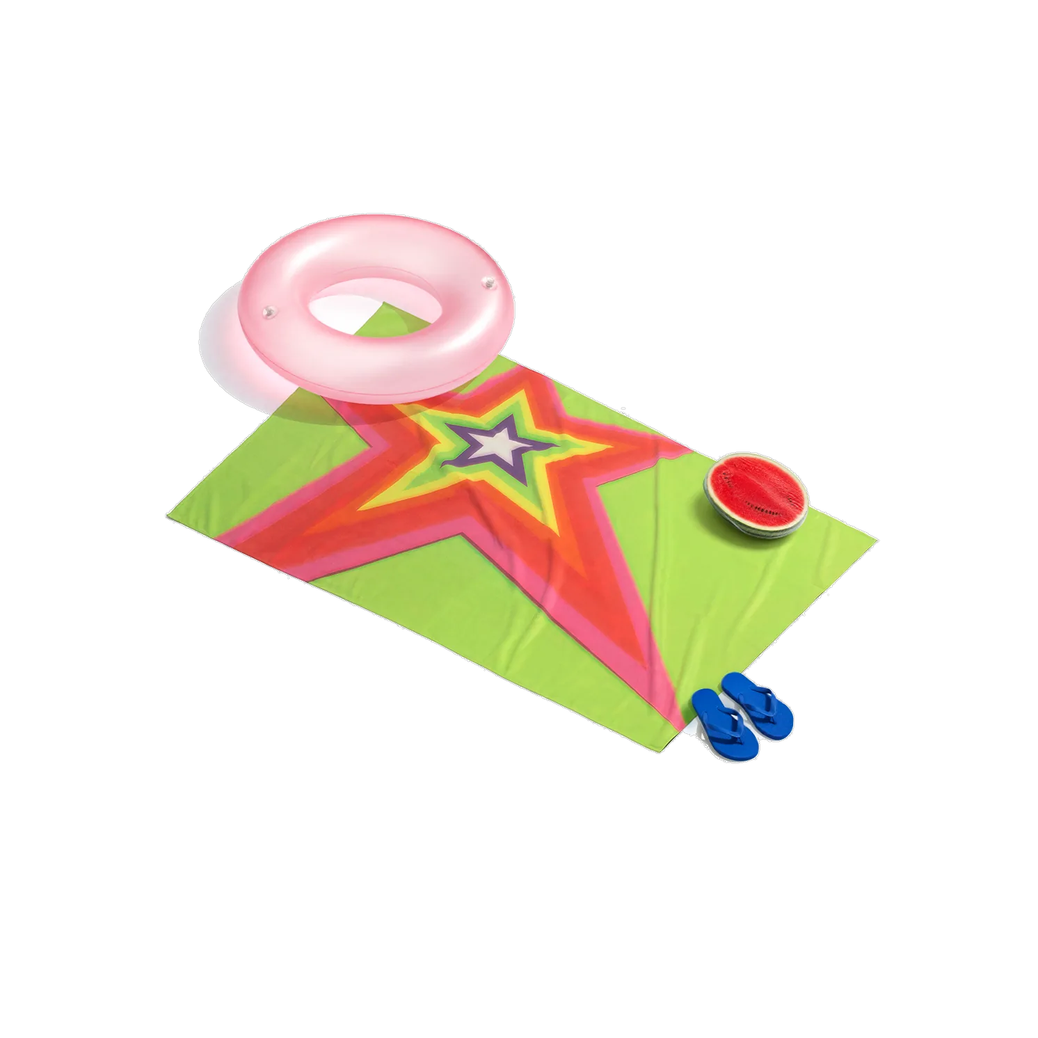 STARS-03 — STARS beach towel, editorial look
